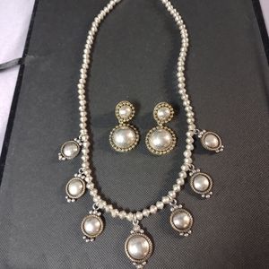 Southwestern Sterling Bench Bead Necklace